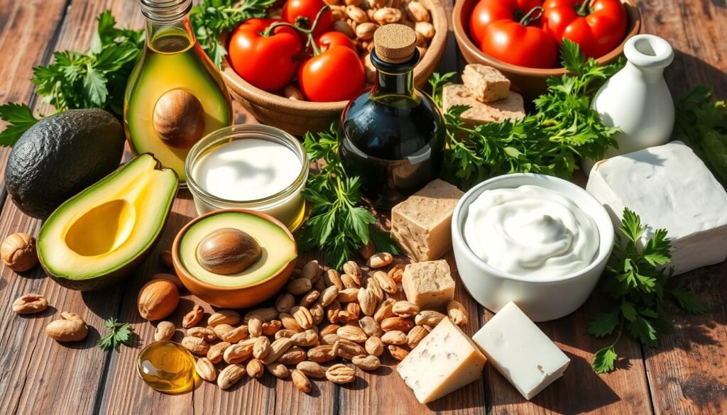 healthy fats and dairy products