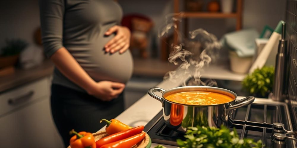 can you eat hot food when pregnant​